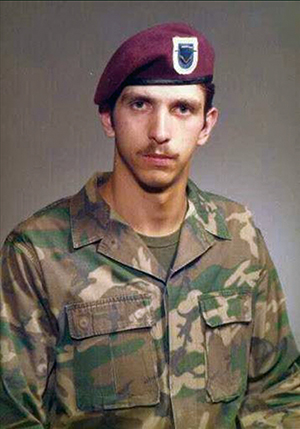 David Simmons at Fort Bragg, N.C., in 1981