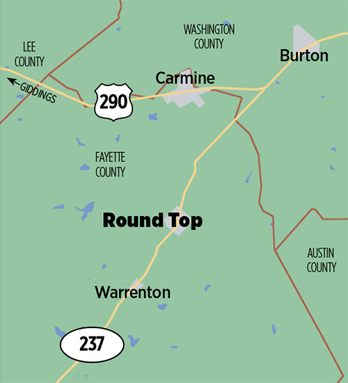 Round Top map