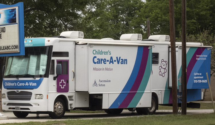 Ascension Seton's Care-a-Van fills a need for accessible, affordable health care for babies, children and adolescents in Caldwell County.