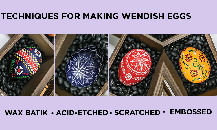 Techniques for making Wendish eggs