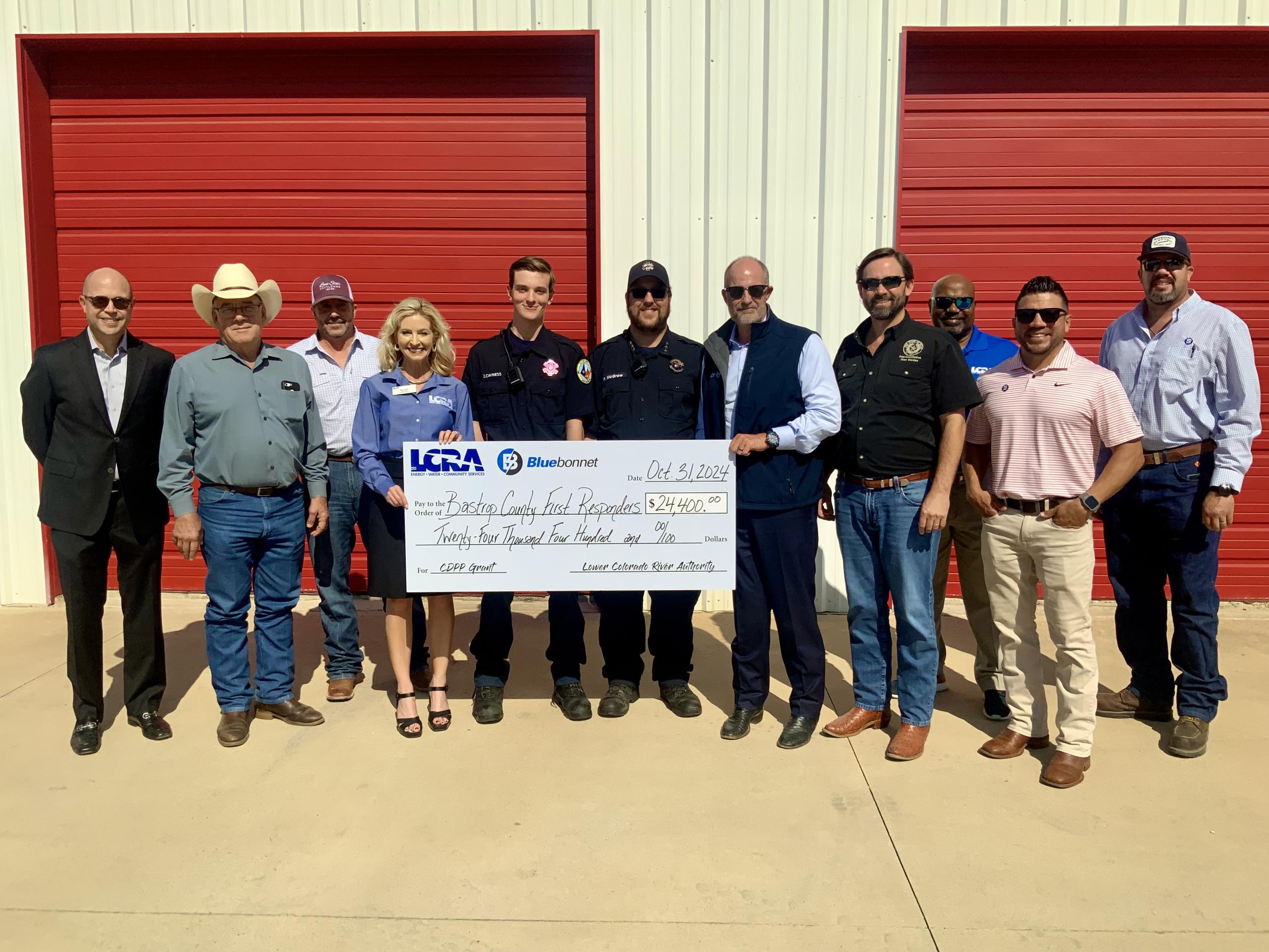 CDPP grant presentation to Bastrop County First Responders