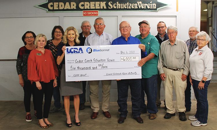 Bluebonnet, LCRA award $6,000 grant for renovations at Carmine Hall