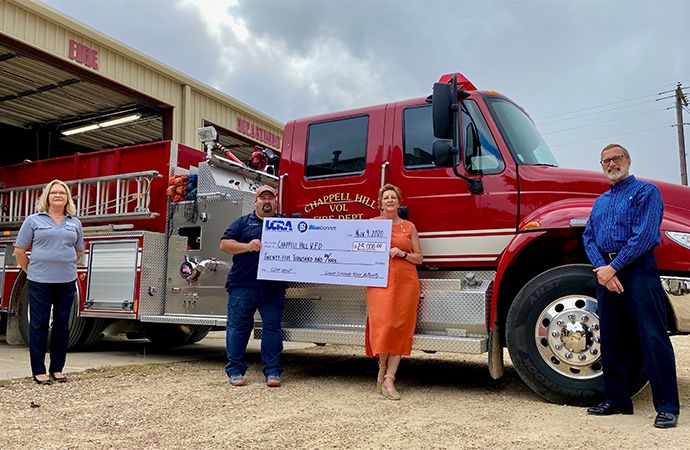 Chappell Hill Volunteer Fire Department will purchase an emergency generator 