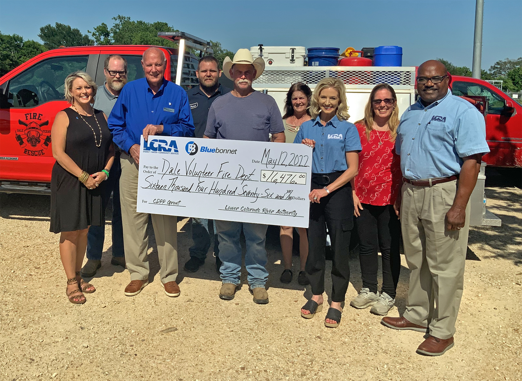 Bluebonnet, LCRA award $16,476 grant to Dale VFD for rescue tools
