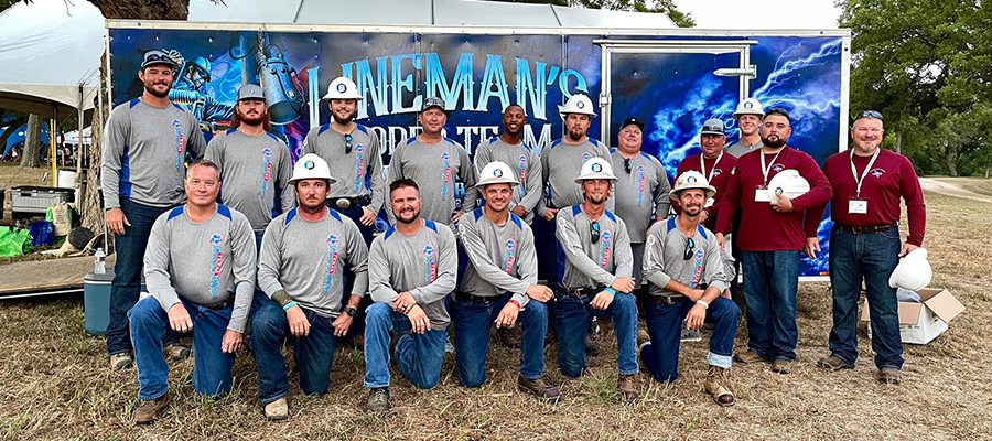 Lineman's rodeo team