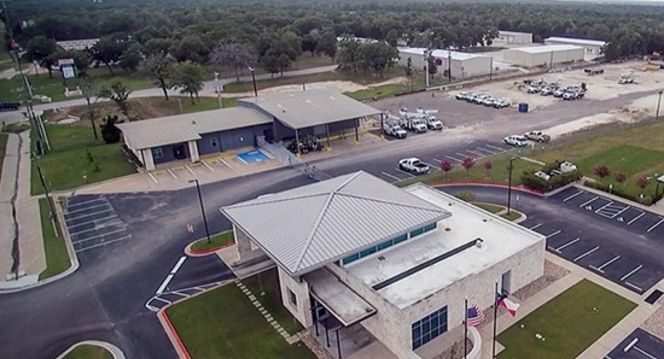 Operating from the service center adjacent to the Bastrop member service center on Texas 71 West has improved outage response times. (Ray Bitzkie photo)