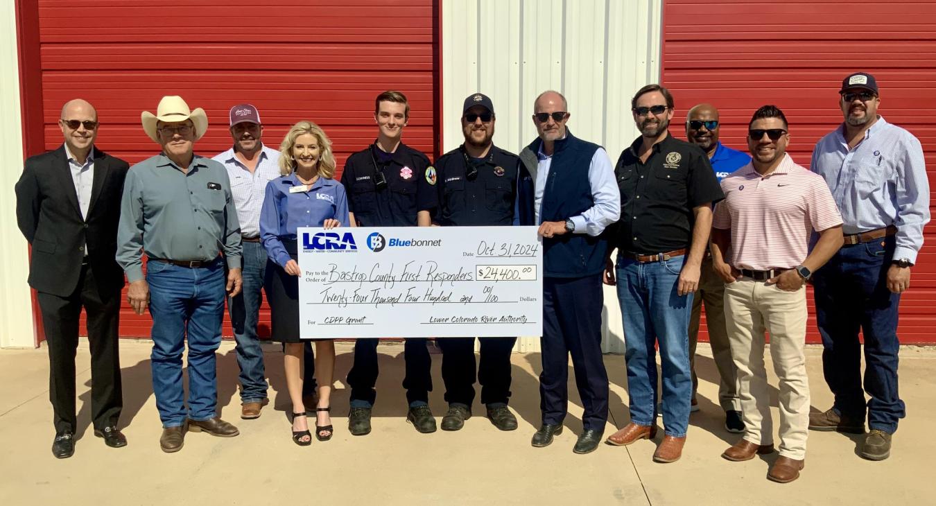 CDPP grant presentation to Bastrop County First Responders