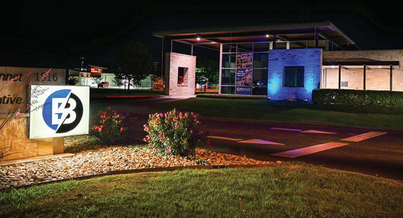 Blue spotlight on Member Service Center