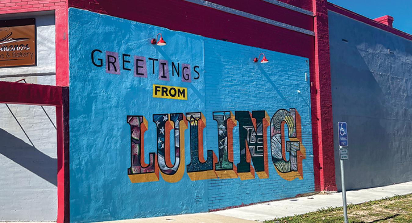 Downtown Luling mural