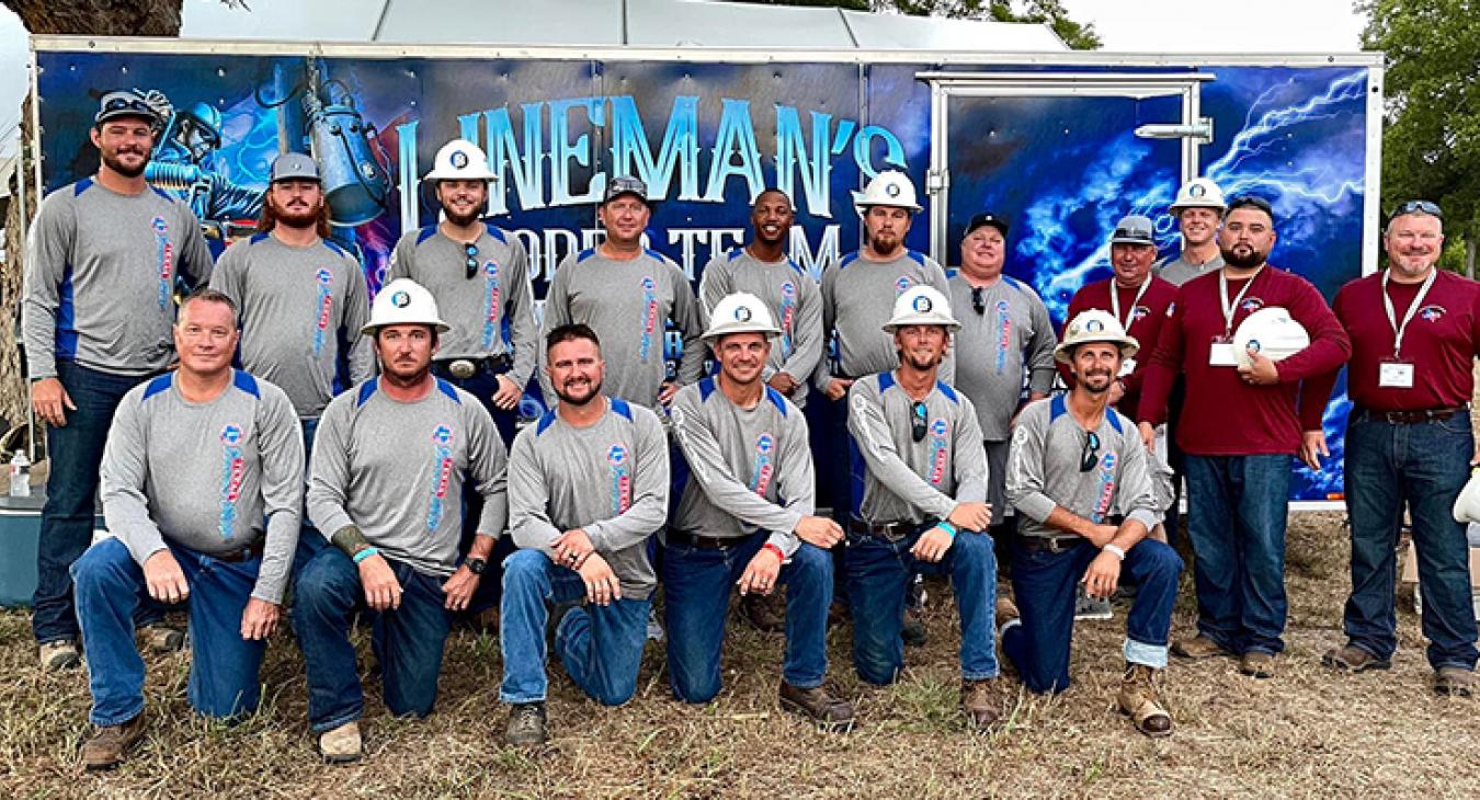 Lineman's rodeo team