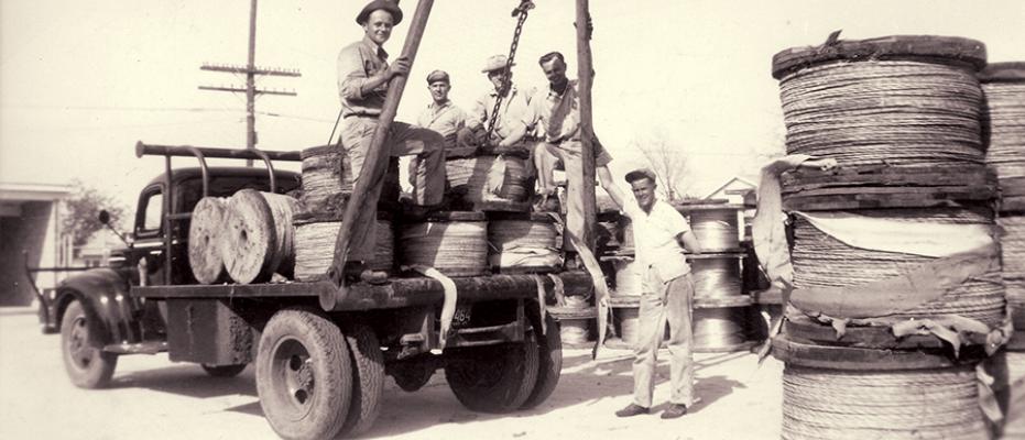 Vintage electrical truck circa 1939